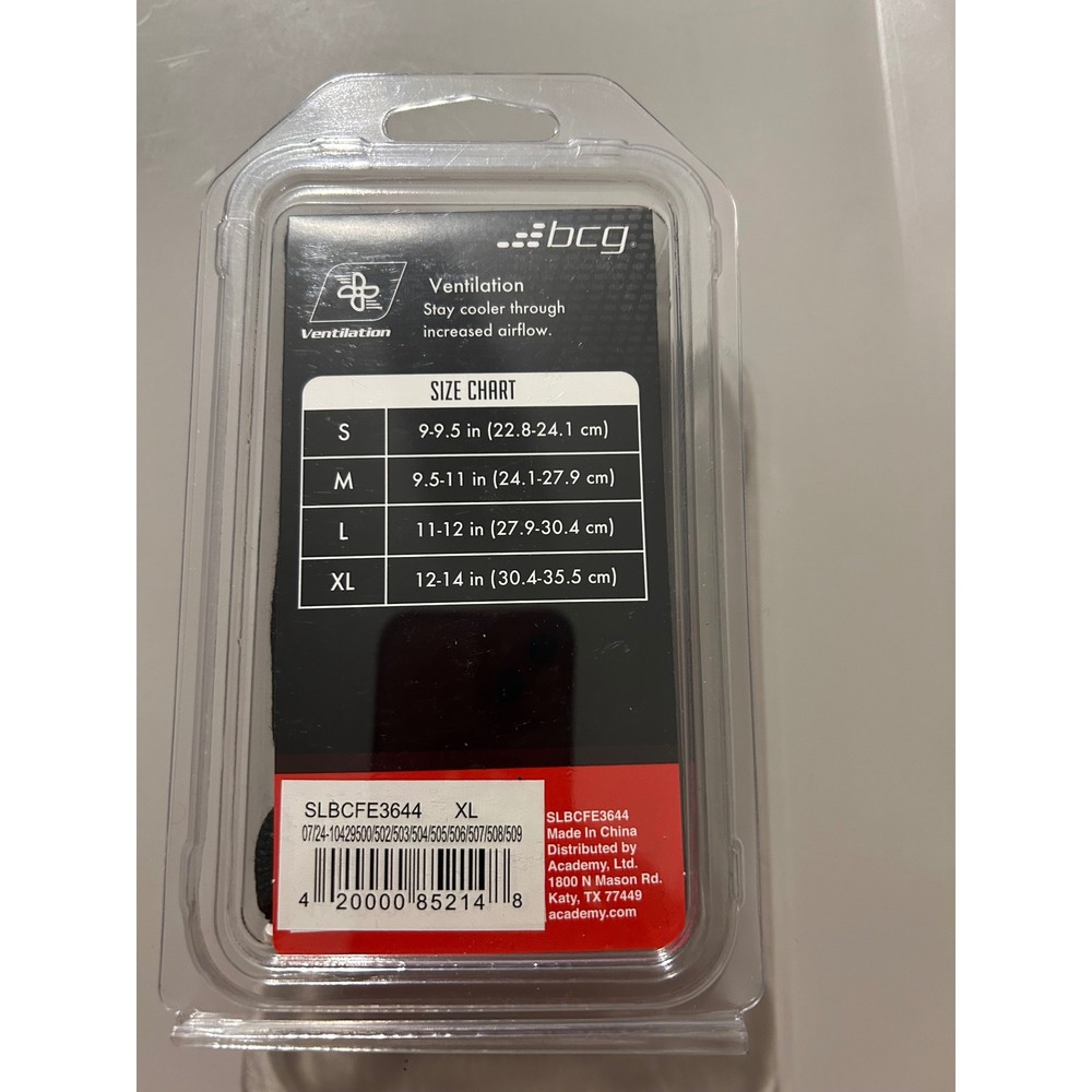 BCG Arm Compression Sleeves Medium Black SLBCFE3644 2 Pack Athletic Support